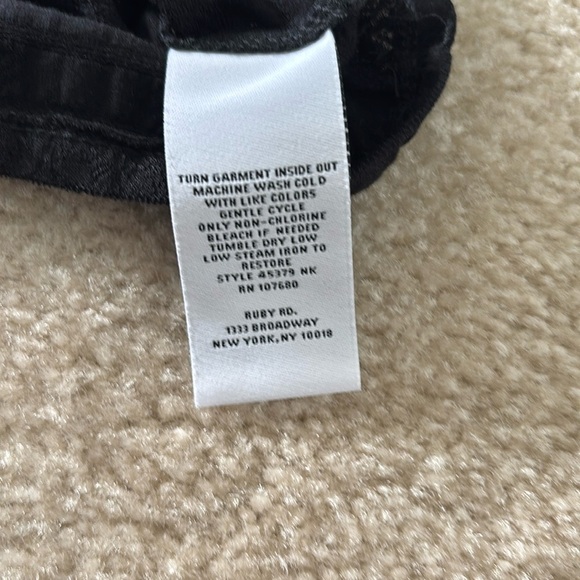 Ruby Rd Black Women's Top Petite Large - Picture 7 of 9